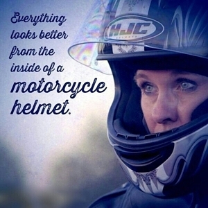 Everything Looks Better from a Motorcycle Helmet