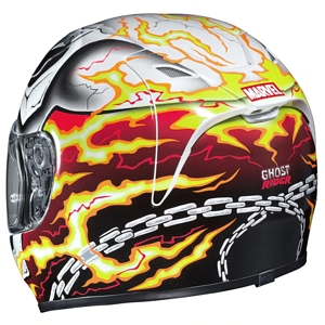 HJC FG-17 Ghost Rider Helmet back
