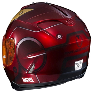 HJC IS-17 Iron Man Helmet back