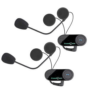 FreedConn T-COMVB Motorcycle Bluetooth Headset dual pack