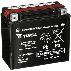 Yuasa YUAM320BS YTX20L-BS Motorcycle Battery